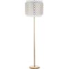 SAFAVIEH Lighting Collection Priscilla Modern Contemporary Farmhouse Gold 62-inch Living Room Bedroom Home Office Standing Floor Lamp (LED Bulb Included)