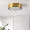 SAFAVIEH Lighting Collection Reda Brass Flush Mount (LED Bulbs Included)