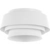 SAFAVIEH Lighting Collection Soraya White 3-light 14-inch Layered Flush Mount (LED Bulbs Included)