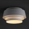 SAFAVIEH Lighting Collection Soraya White 3-light 14-inch Layered Flush Mount (LED Bulbs Included)