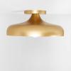 SAFAVIEH Lighting Collection Willet Contemporary Gold Flush Mount (LED Bulbs Included)