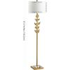 Safavieh Lighting Georgiana Gold Leaf 61.5-inch Floor Lamp (LED Bulb Included)