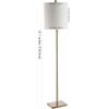 Safavieh Lighting Octavius Brass Gold 61-inch Floor Lamp (LED Bulb Included)