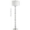 Safavieh Lighting Wilhelmina Chrome 62-inch Floor Lamp (LED Bulb Included)