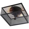 SAFAVIEH FLU4007A Collection Hagan Mount Flush Light, Black