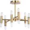 SAFAVIEH FLU4008A Collection Fidelma Mount Flush Light, Gold