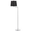 SAFAVIEH Lighting Collection Berman Modern Chrome/Black 60-inch Task Reading Floor Lamp (LED Bulb Included)