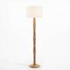 SAFAVIEH Lighting Collection Brodie Farmhouse Coastal Natural Wood 60-inch Floor Lamp (LED Bulb Included)