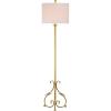 SAFAVIEH Lighting Collection Elisa Baroque Farmhouse Antique Gold 60-inch Living Room Bedroom Home Office Standing Floor Lamp (LED Bulb Included)