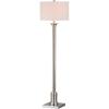 SAFAVIEH Lighting Collection Livia Modern Farmhouse Nickel 60-inch Living Room Bedroom Home Office Standing Floor Lamp (LED Bulb Included)