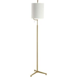 SAFAVIEH FLL4063A Lighting Ezekiel Brass Gold 62-inch (LED Bulb Included) Floor Lamp