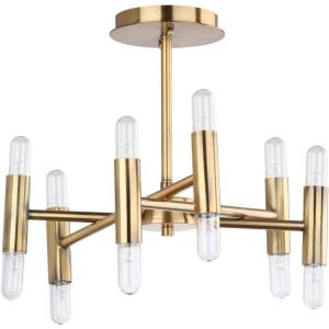 SAFAVIEH FLU4008A Collection Fidelma Mount Flush Light, Gold