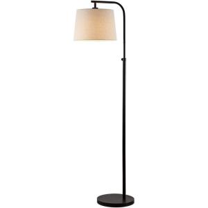 SAFAVIEH Lighting Collection – Winley Black Adjustable 65-Inch Floor Lamp, Industrial Transitional Design, LED Bulb Included (FLL4085A)