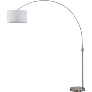SAFAVIEH Lighting Collection Ascella Contemporary Modern Farmhouse Nickel 86-inch Living Room Bedroom Home Office Arc Floor Lamp (LED Bulb Included)