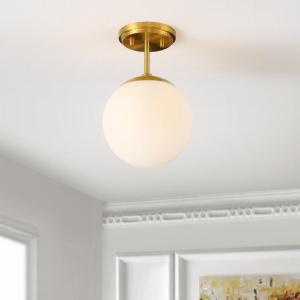 SAFAVIEH Lighting Collection Catori Brass Flush Mount (LED Bulb Included)