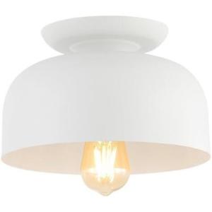 SAFAVIEH Lighting Collection Danica Modern Scandinavian White Flush Mount (LED Bulbs Included)