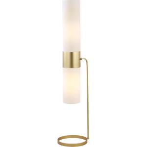 SAFAVIEH Lighting Collection Fierro Modern Gold 55-inch Floor Lamp (LED Bulbs Included)(Gold)