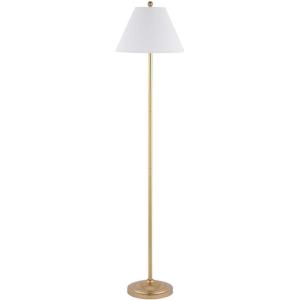 SAFAVIEH Lighting Collection Hallie Contemporary Gold 68-inch Floor Lamp (LED Bulb Included)