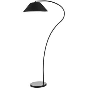 SAFAVIEH Lighting Collection Lumi Mid-Century Modern Retro Scandinavian Black 69-inch Living Room Bedroom Home Office Standing Arc Floor Lamp (LED Bulb Included)