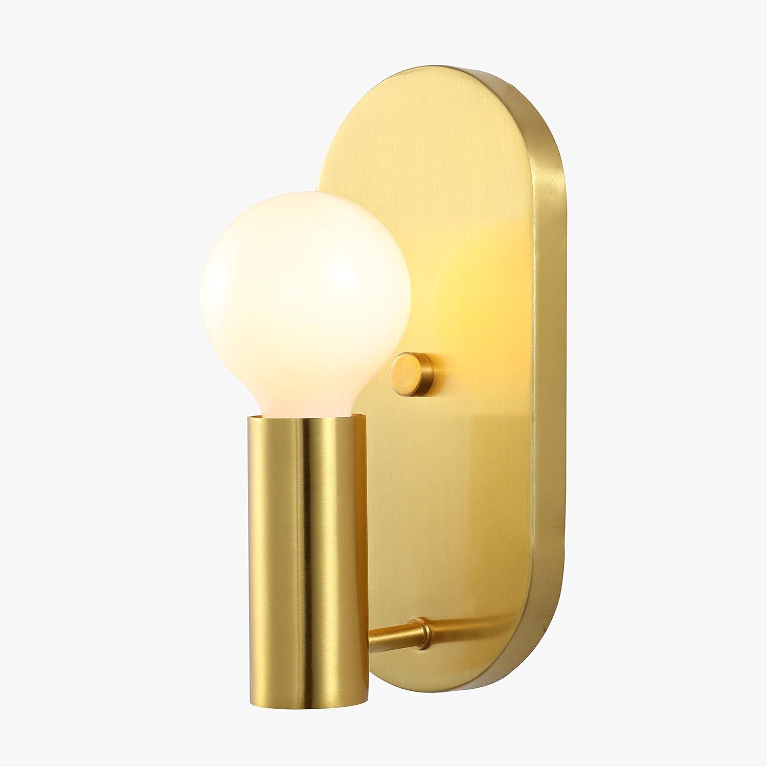 image:imageSAFAVIEH Lighting Collection Irima Contemporary Brass Wall Sconce Set of 2