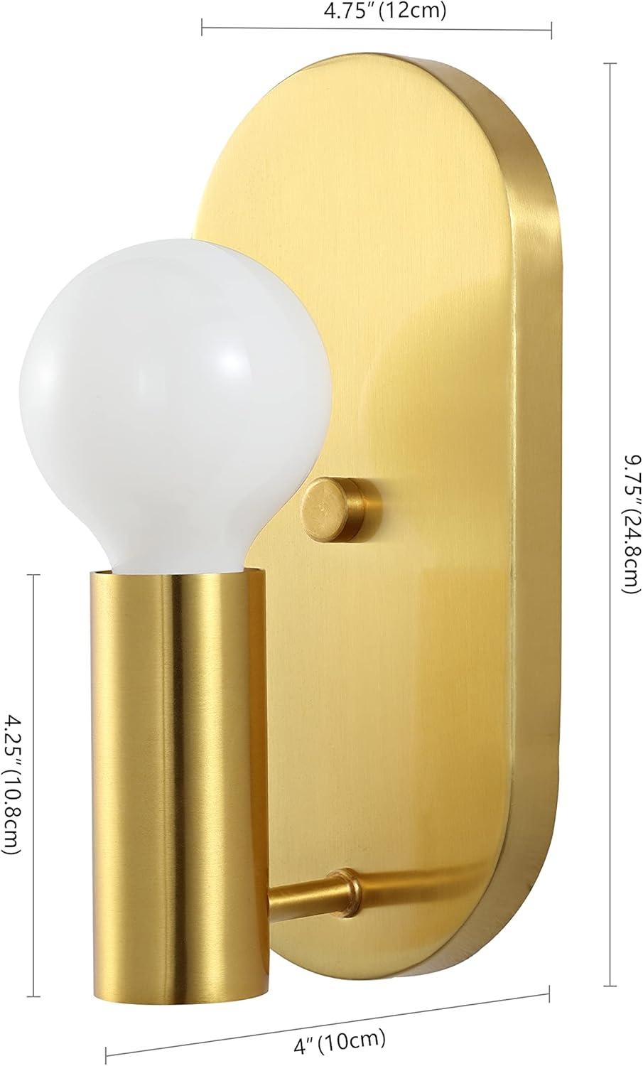 image:imageSAFAVIEH Lighting Collection Irima Contemporary Brass Wall Sconce Set of 2