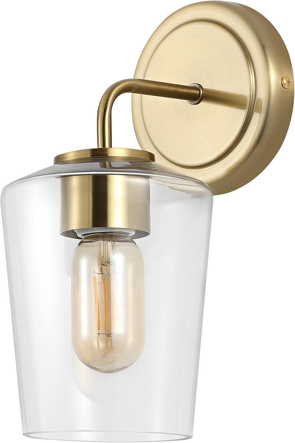 image:imageSAFAVIEH Lighting Collection Prospect Contemporary Brass Single Wall Sconce