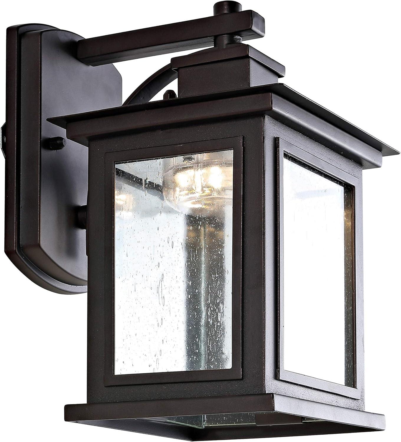 image:imageSAFAVIEH PLT4002A Lighting Gorgen Wall LED Bulb Included Outdoor Lantern Orb