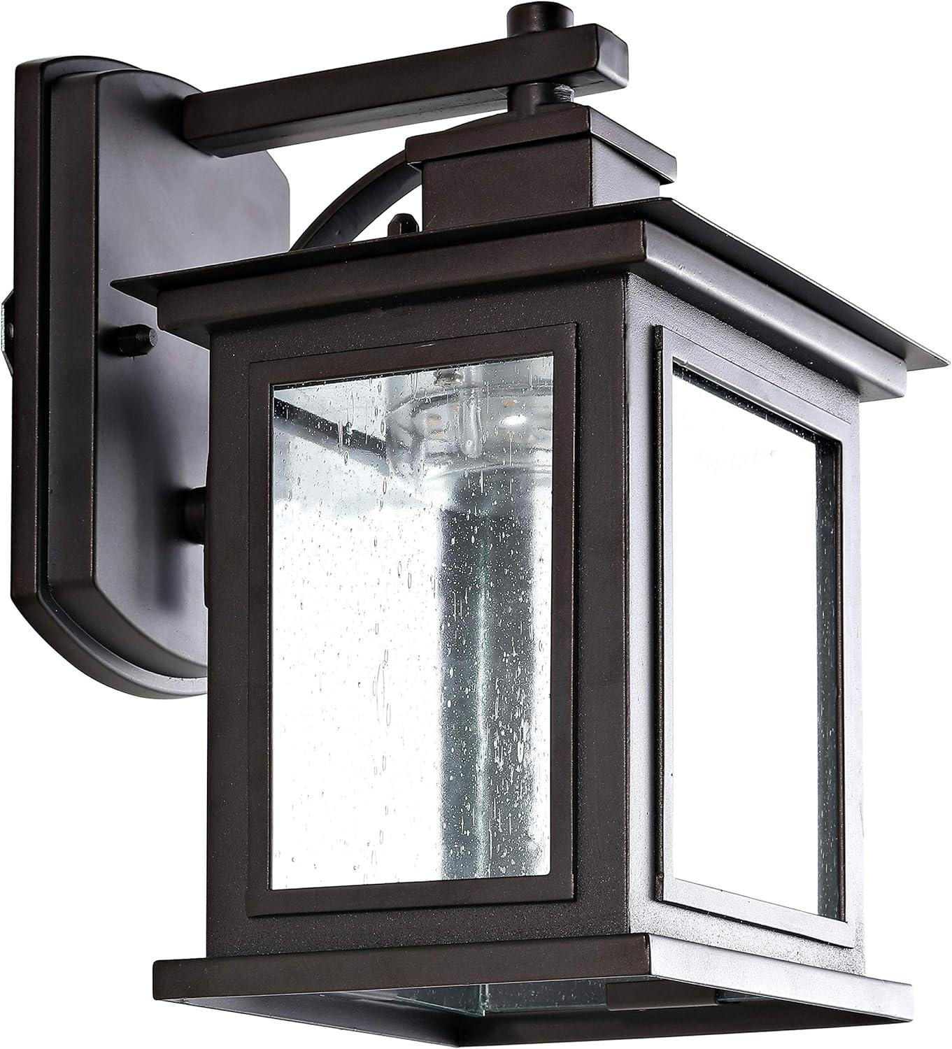 image:imageSAFAVIEH PLT4002A Lighting Gorgen Wall LED Bulb Included Outdoor Lantern Orb