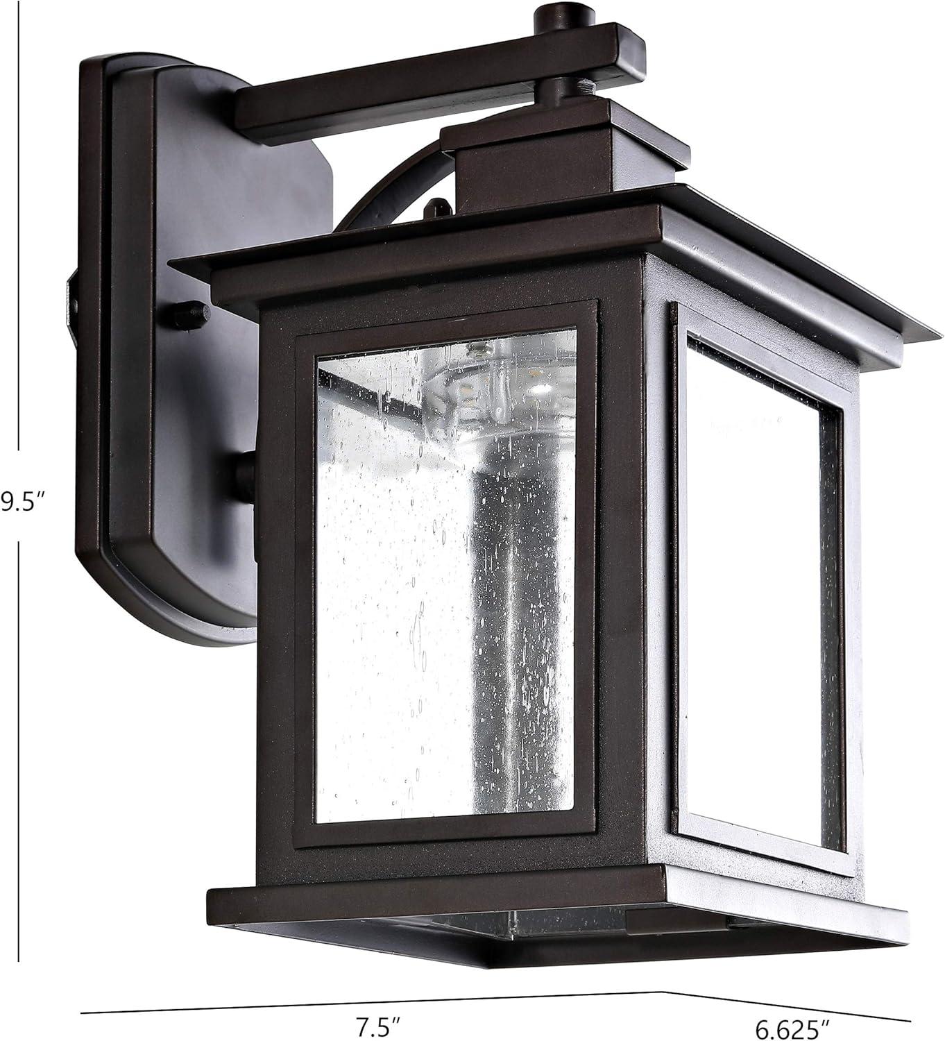 image:imageSAFAVIEH PLT4002A Lighting Gorgen Wall LED Bulb Included Outdoor Lantern Orb
