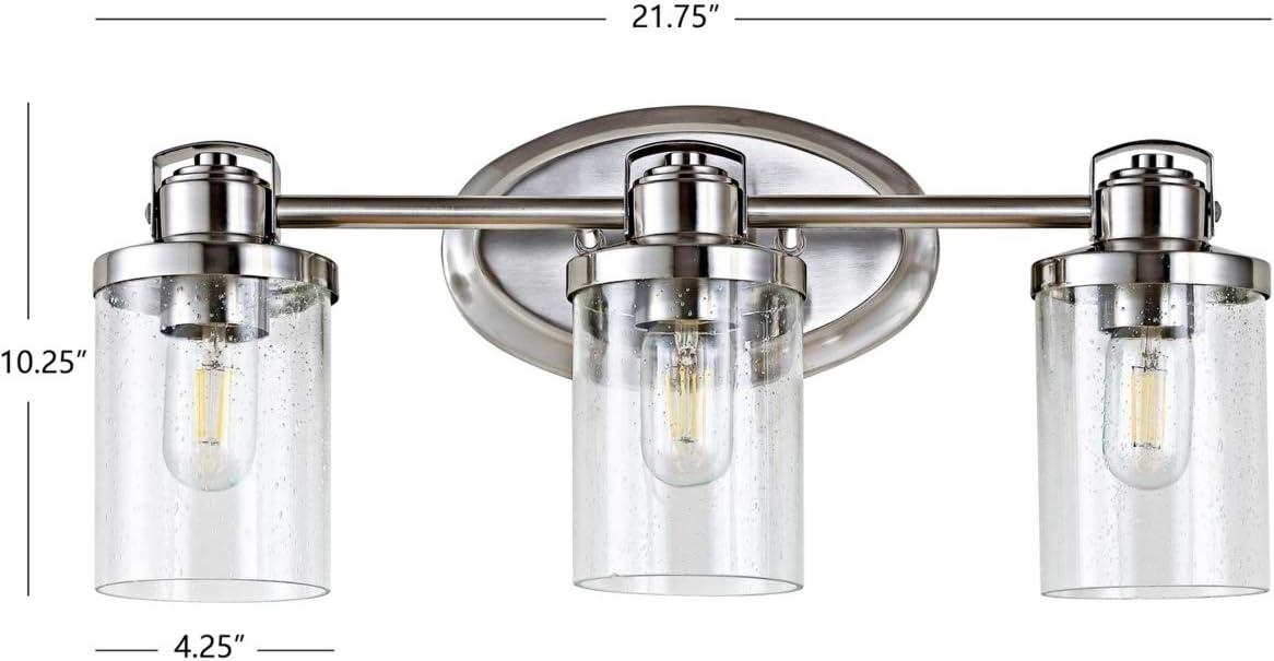 image:imageSAFAVIEH SCN4059A Maci 3Light Bronze 10inch LED Bulbs Included Wall Sconce