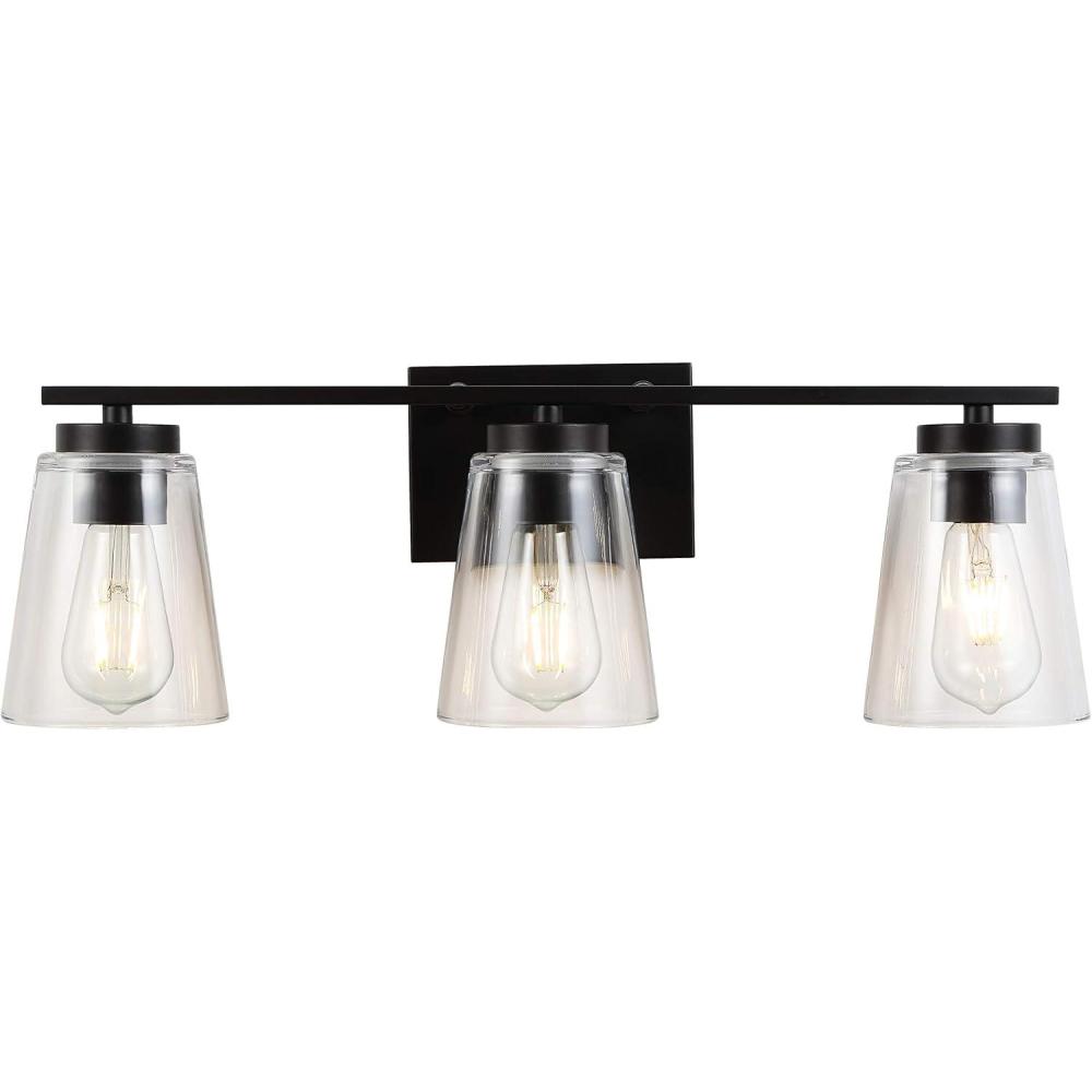 image:imageSAFAVIEH Collection Grezler OilRubbed Bronze 3Light Wall Sconce LED Bulbs Included SCN4063A