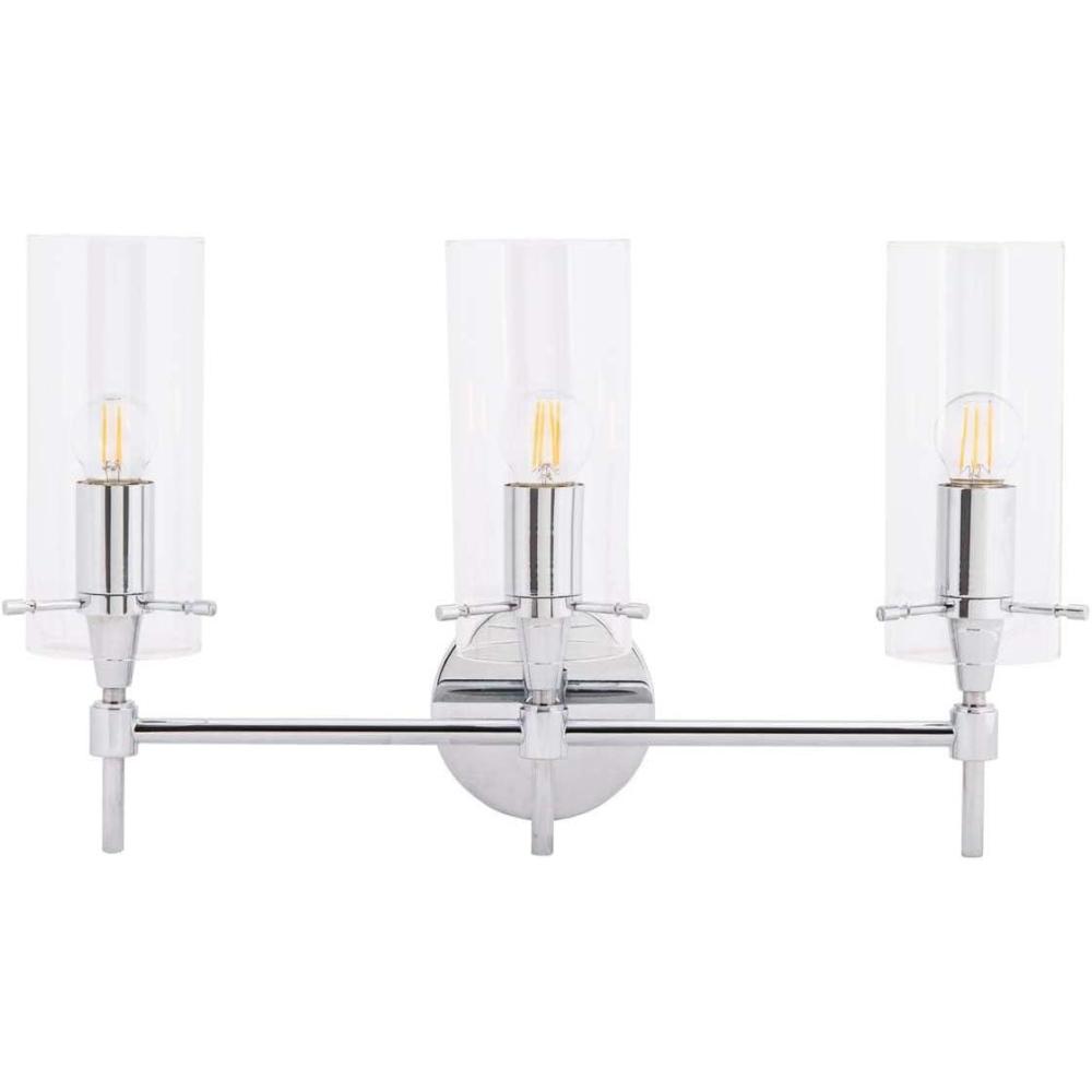 image:imageSAFAVIEH Collection Norala Chrome 3Light Vanity Sconce LED Bulb Included SCN5001AChrome