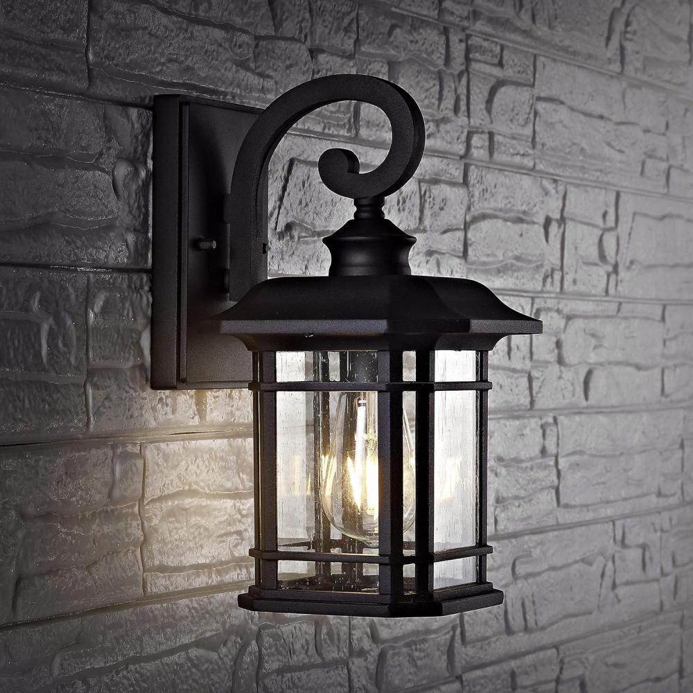 image:imageSafavieh Lighting Lolia Black Outdoor Wall Lantern LED Bulb Included