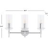 SAFAVIEH Collection Norala Chrome 3-Light Vanity Sconce (LED Bulb Included) SCN5001A(Chrome)