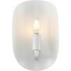 SAFAVIEH Lighting Collection Calluna White Wall Sconce Set of 2 Light Fixture, Ideal for Bathroom, Entryway, Vanity, Foyer, Hallway, Living Room (LED Bulbs Included)(White)