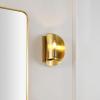 SAFAVIEH Lighting Collection Calluna White Wall Sconce Set of 2 Light Fixture, Ideal for Bathroom, Entryway, Vanity, Foyer, Hallway, Living Room (LED Bulbs Included)(Brass)