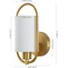 SAFAVIEH Lighting Collection Haldea Contemporary Brass Single Wall Sconce