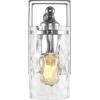SAFAVIEH Lighting Collection Jobie Brass/Glass Shade Wall Sconce Set of 2 Light Fixture, Ideal for Bathroom, Entryway, Vanity, Foyer, Hallway, Living Room (LED Bulbs Included)(Chrome)