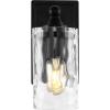 SAFAVIEH Lighting Collection Jobie Brass/Glass Shade Wall Sconce Set of 2 Light Fixture, Ideal for Bathroom, Entryway, Vanity, Foyer, Hallway, Living Room (LED Bulbs Included)(Black)