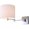 SAFAVIEH Lighting Collection Lillian Modern Contemporary Chrome Bedroom Bathroom Vanity Hallway Foyer Living Room Wall Sconce Set of 2 (LED Bulbs Included)(Chrome)