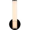 SAFAVIEH Lighting Collection Toia Black Modern Wall Sconce Set of 2 Vertical Light Fixture, Ideal for Bathroom, Entryway, Vanity, Foyer, Hallway, Living Room (LED Bulbs Included)