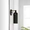 SAFAVIEH Lighting Collection Westly White/Gold Modern Downlight Wall Sconce Set of 2 Light Fixture, Ideal for Bathroom, Entryway, Vanity, Foyer, Hallway, Living Room (LED Bulbs Included)(Black/Gold)
