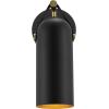 SAFAVIEH Lighting Collection Westly White/Gold Modern Downlight Wall Sconce Set of 2 Light Fixture, Ideal for Bathroom, Entryway, Vanity, Foyer, Hallway, Living Room (LED Bulbs Included)(Black/Gold)
