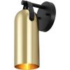 SAFAVIEH Lighting Collection Westly White/Gold Modern Downlight Wall Sconce Set of 2 Light Fixture, Ideal for Bathroom, Entryway, Vanity, Foyer, Hallway, Living Room (LED Bulbs Included)(Gold/Black)