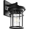 SAFAVIEH PLT4001A Lighting Senta Black Metal Wall (LED Bulb Included) Outdoor Lantern