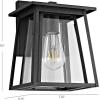 SAFAVIEH PLT4004A Lighting Stern Black Wall (LED Bulb Included) Outdoor Lantern