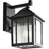 SAFAVIEH PLT4009A Lighting Ranzi Black Wall (LED Bulb Included) Outdoor Lantern