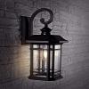 SAFAVIEH PLT4011A Lighting Cendra Black Wall (LED Bulb Included) Outdoor Lantern