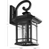 SAFAVIEH PLT4011A Lighting Cendra Black Wall (LED Bulb Included) Outdoor Lantern