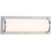 SAFAVIEH SCN4038A Lighting Luka Brush Nickel and White Vanity Bar Bathroom (LED Bulb Included) Sconce